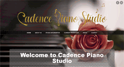 Desktop Screenshot of cadencepiano.com